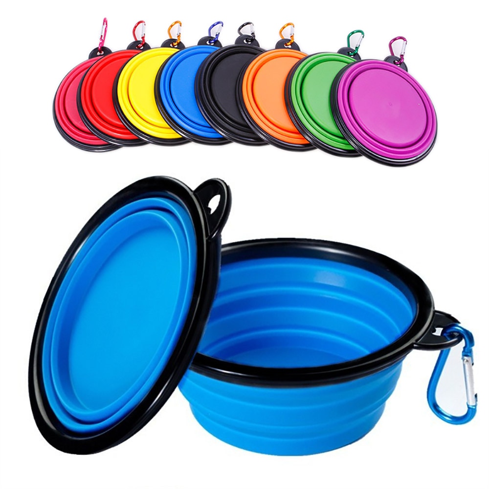 1000ML Collapsible Dog Bowl – Foldable Pet Water Dish - Image 2