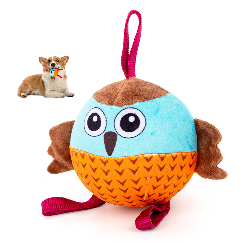 Interactive Owl Dog Toy – Inflatable Bouncing Ball for Training & Play