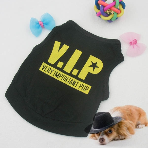 Soft Cotton Dog Shirt – VIP Print Pet T-Shirt for Summer - Image 6