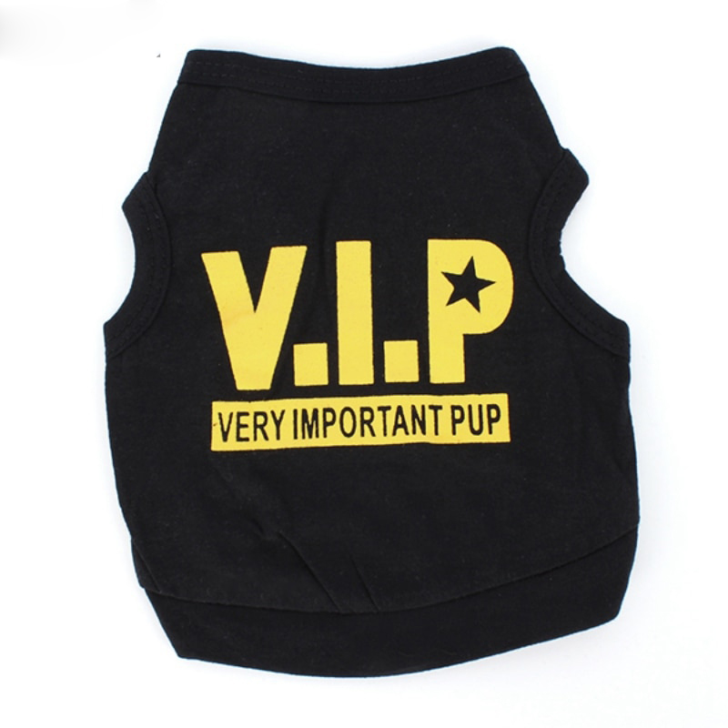 Soft Cotton Dog Shirt – VIP Print Pet T-Shirt for Summer - Image 3